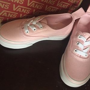 Vans pink elastic shoes